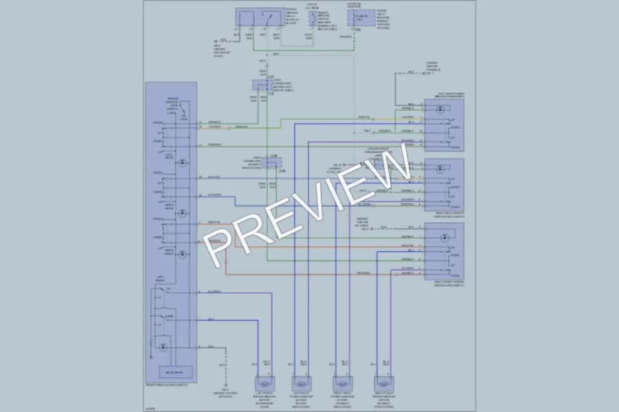 2006 Subaru B9Tribeca Power Windows wiring diagram preview