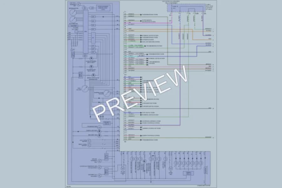 2006 Subaru Baja Instrument Cluster wiring diagram preview