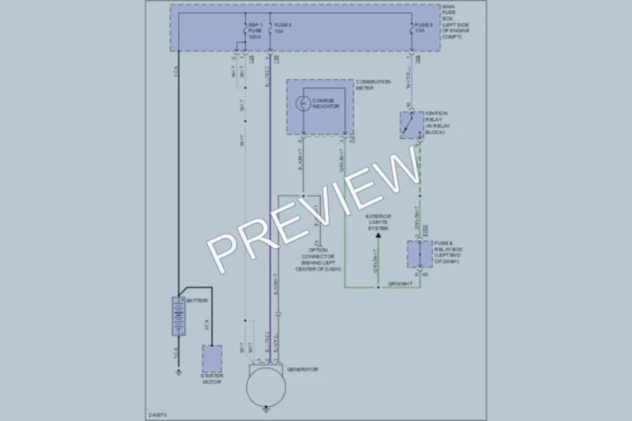 2006 Subaru Baja Starting Charging wiring diagram preview