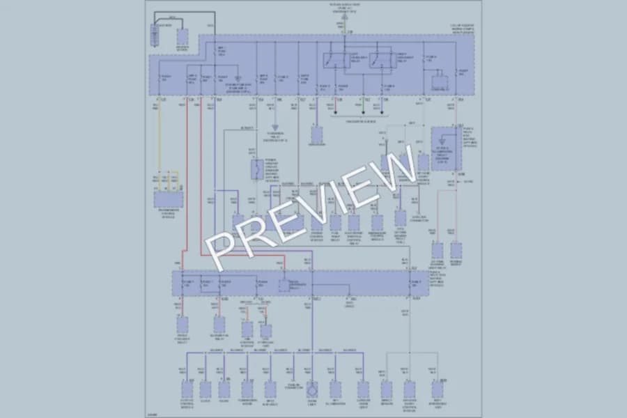 2006 Subaru Forester Power Distribution wiring diagram preview