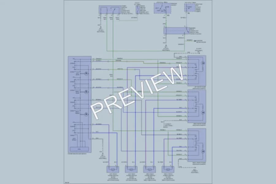 2006 Subaru Forester Power Windows wiring diagram preview