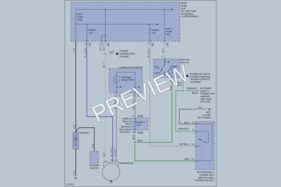2006 Subaru Forester Starting Charging wiring diagram preview