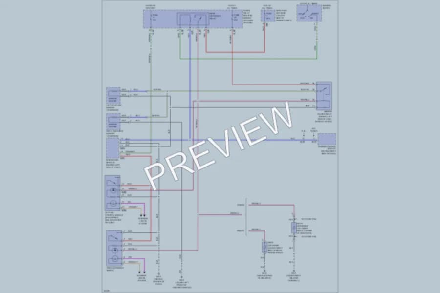 2006 Subaru Impreza Defoggers wiring diagram preview
