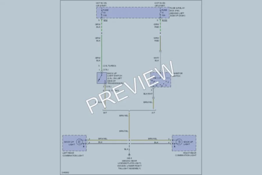 2006 Subaru Impreza Exterior Lights wiring diagram preview