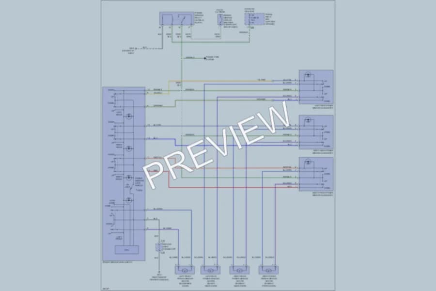 2006 Subaru Legacy Power Windows wiring diagram preview