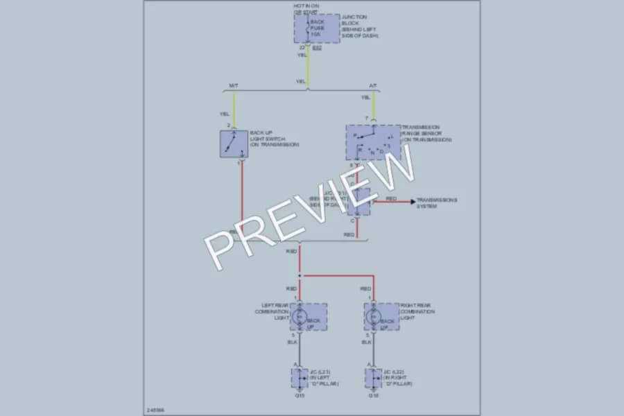 2006 Suzuki GrandVitara Exterior Lights wiring diagram preview
