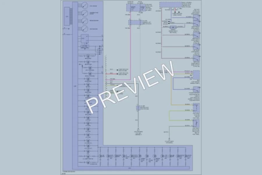 2006 Suzuki GrandVitara Instrument Cluster wiring diagram preview