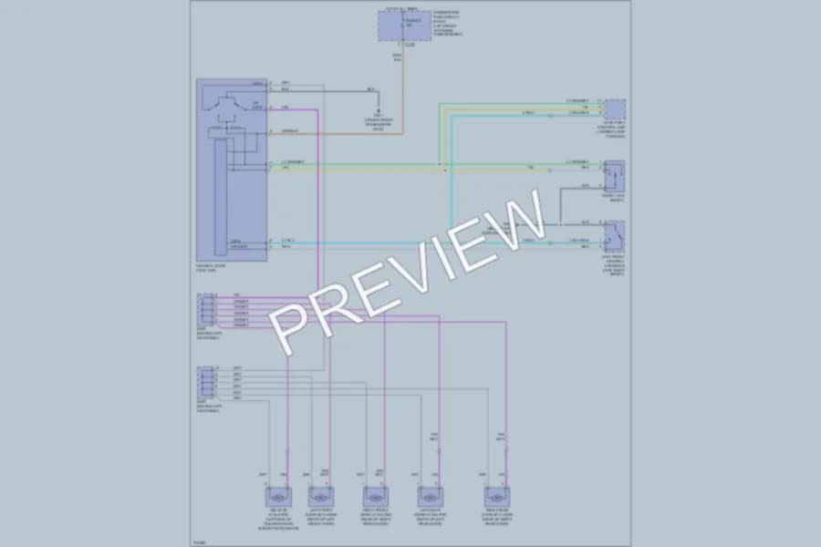 2006 Suzuki Reno Power Door Locks wiring diagram preview