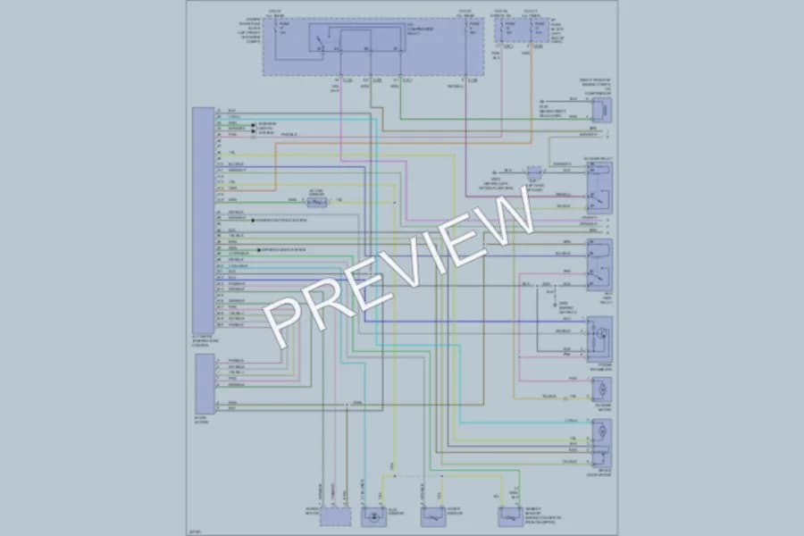 2006 Suzuki Verona Air Conditioning wiring diagram preview
