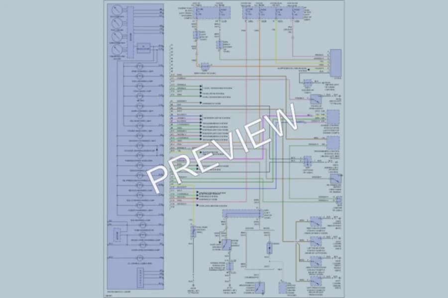 2006 Suzuki Verona Instrument Cluster wiring diagram preview