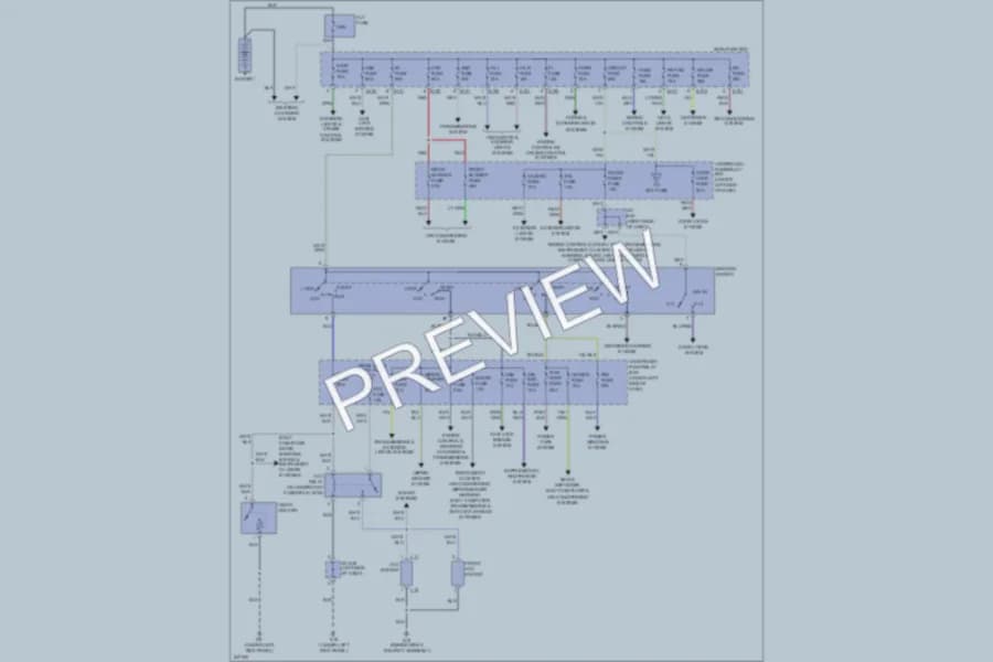2006 Suzuki XL7 Power Distribution wiring diagram preview