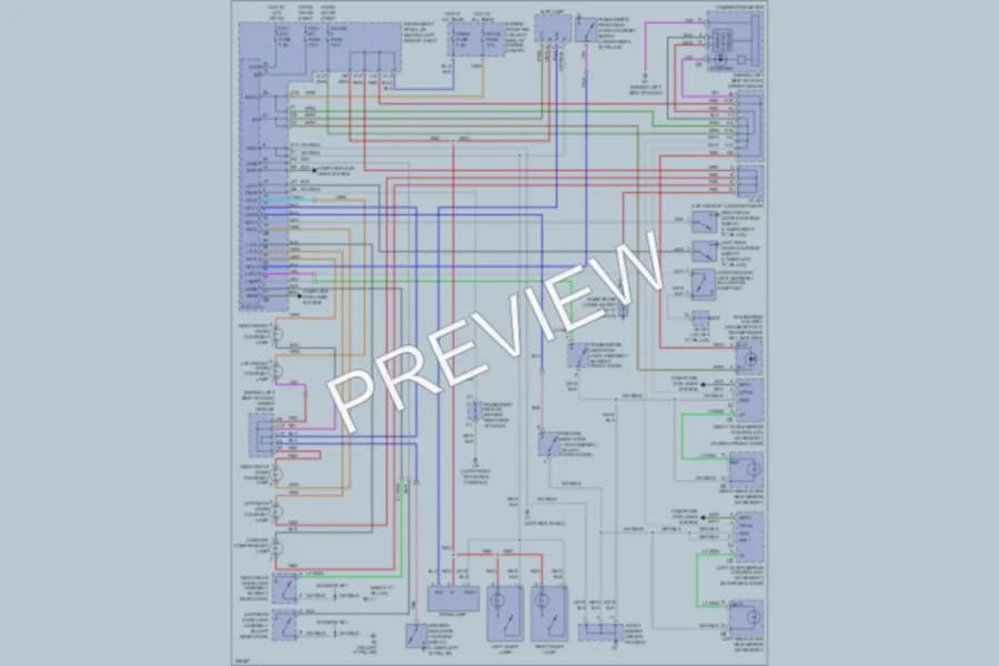 2006 Toyota Avalon Interior Lights wiring diagram preview