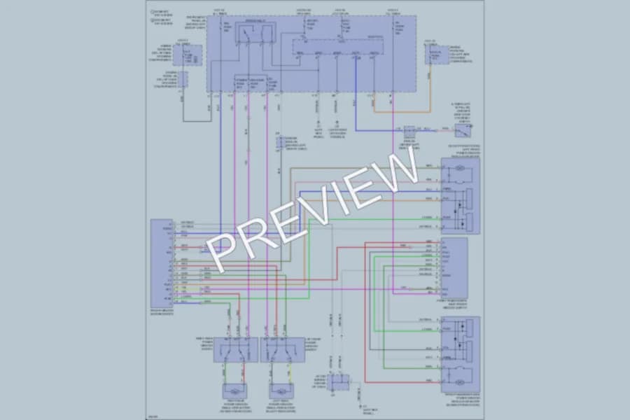 2006 Toyota Avalon Power Windows wiring diagram preview
