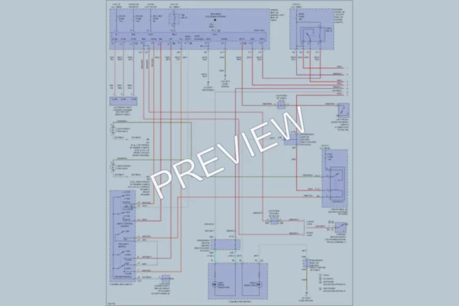 2006 Toyota Camry Headlights wiring diagram preview