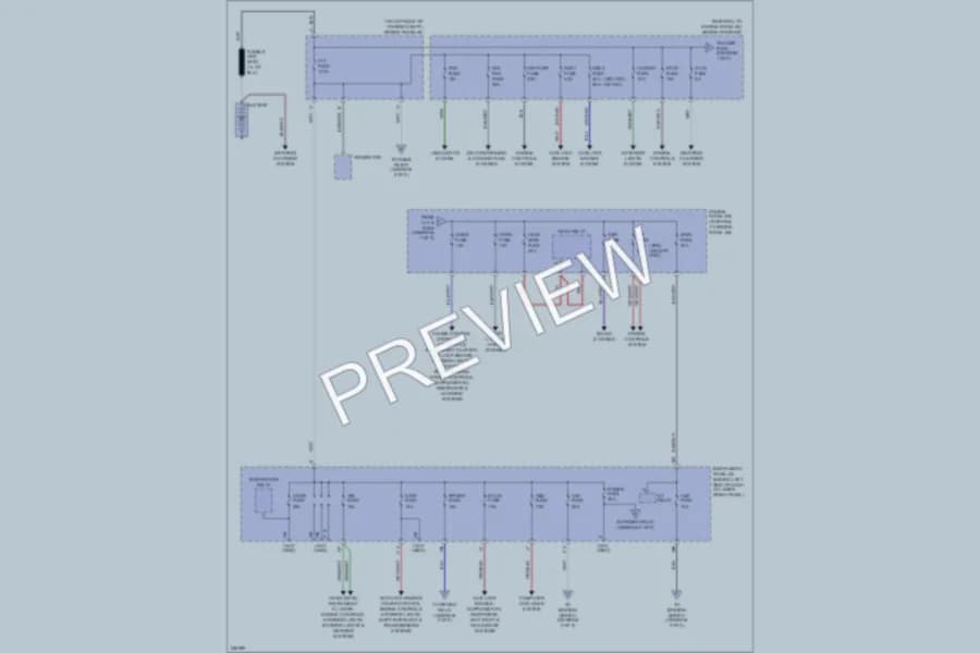2006 Toyota Corolla Power Distribution wiring diagram preview