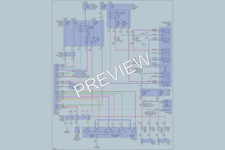 2006 Toyota Highlander Headlights wiring diagram preview
