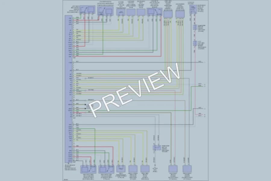2006 Toyota Highlander Supplemental Restraints wiring diagram preview