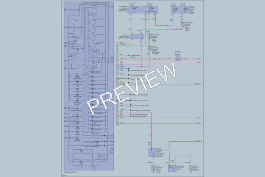 2006 Toyota HighlanderHybrid Instrument Cluster wiring diagram preview