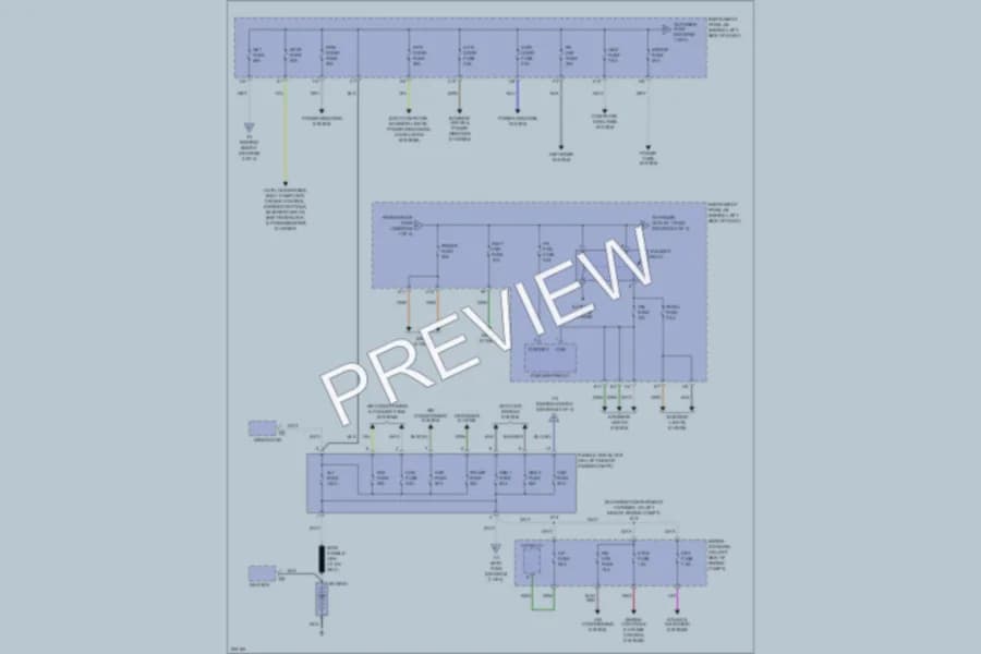 2006 Toyota HighlanderHybrid Power Distribution wiring diagram preview