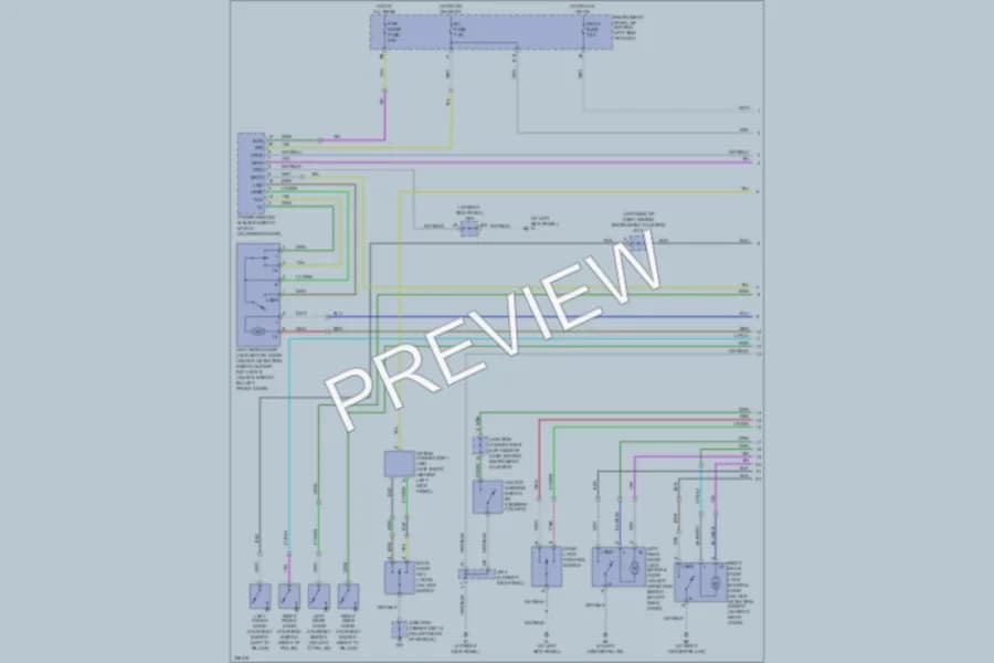 2006 Toyota HighlanderHybrid Power Door Locks wiring diagram preview