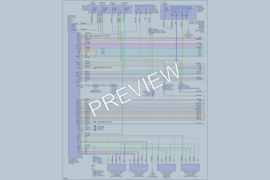 2006 Toyota LandCruiser Electronic Suspension wiring diagram preview