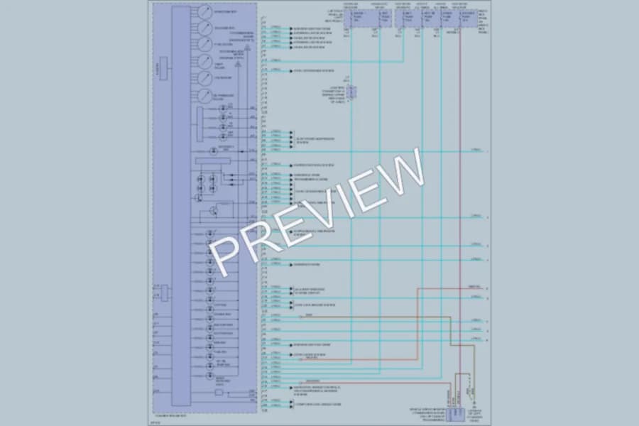 2006 Toyota LandCruiser Instrument Cluster wiring diagram preview