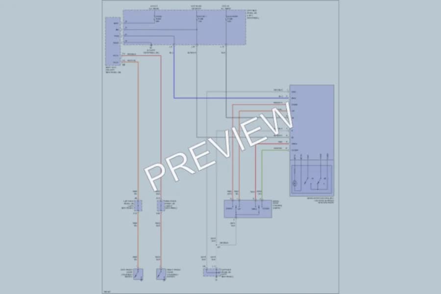 2006 Toyota LandCruiser Power Top Sunroof wiring diagram preview