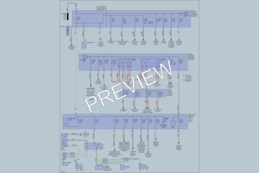 2006 Toyota Matrix Power Distribution wiring diagram preview