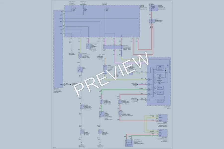 2006 Toyota Prius Warning Systems wiring diagram preview