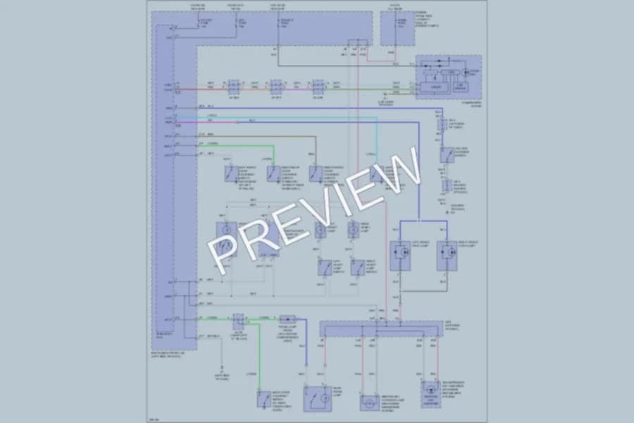 2006 Toyota RAV4 Interior Lights wiring diagram preview