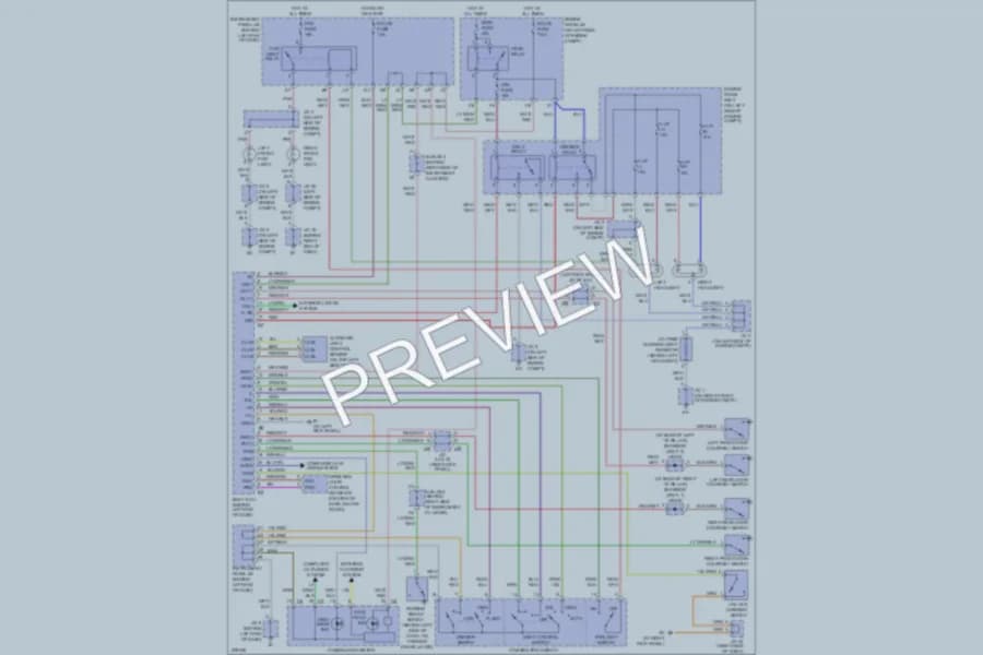 2006 Toyota Sequoia Headlights wiring diagram preview