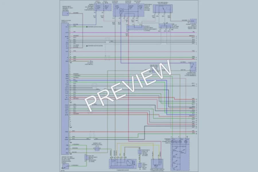 2006 Toyota Sequoia Radio wiring diagram preview