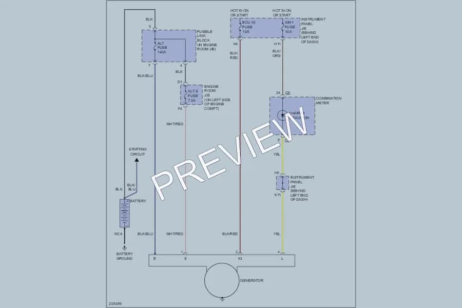 2006 Toyota Sequoia Starting Charging wiring diagram preview