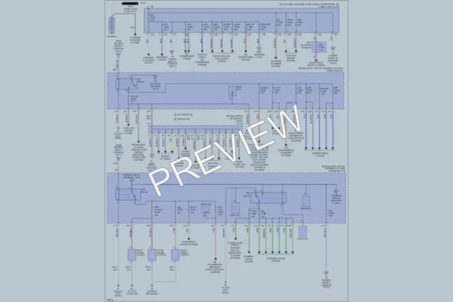 2006 Toyota Sienna Power Distribution wiring diagram preview