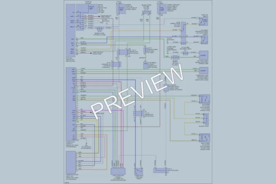 2006 Toyota Sienna Trunk Tailgate Fuel Door wiring diagram preview