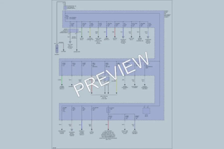 2006 Toyota Tacoma Power Distribution wiring diagram preview