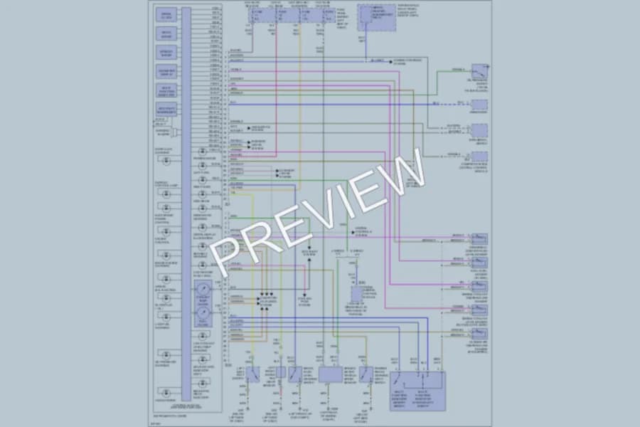 2006 Volkswagen GTI Instrument Cluster wiring diagram preview