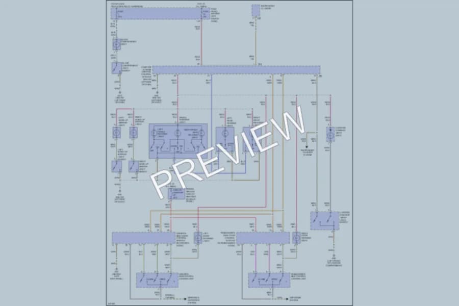 2006 Volkswagen GTI Interior Lights wiring diagram preview