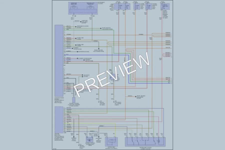 2006 Volkswagen GTI Power Door Locks wiring diagram preview