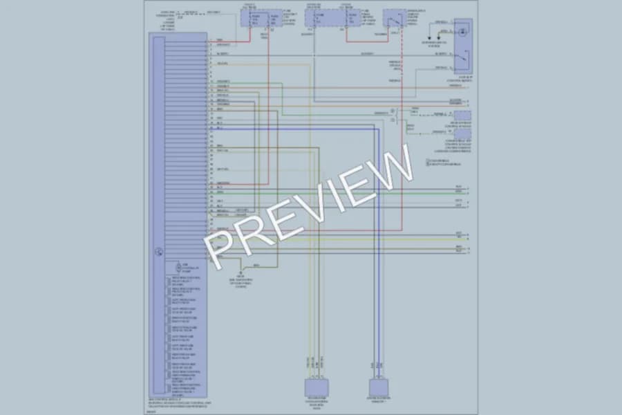 2006 Volkswagen NewBeetle Anti Lock Brakes wiring diagram preview