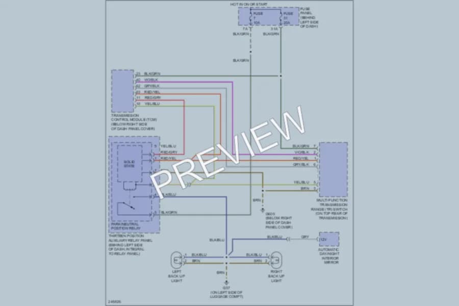 2006 Volkswagen NewBeetle Exterior Lights wiring diagram preview