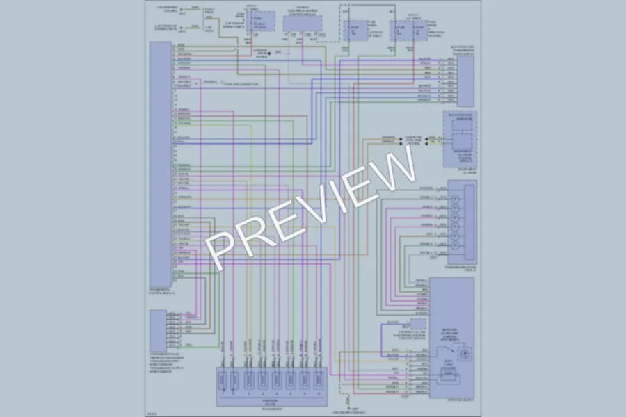 2006 Volkswagen Passat Transmission wiring diagram preview