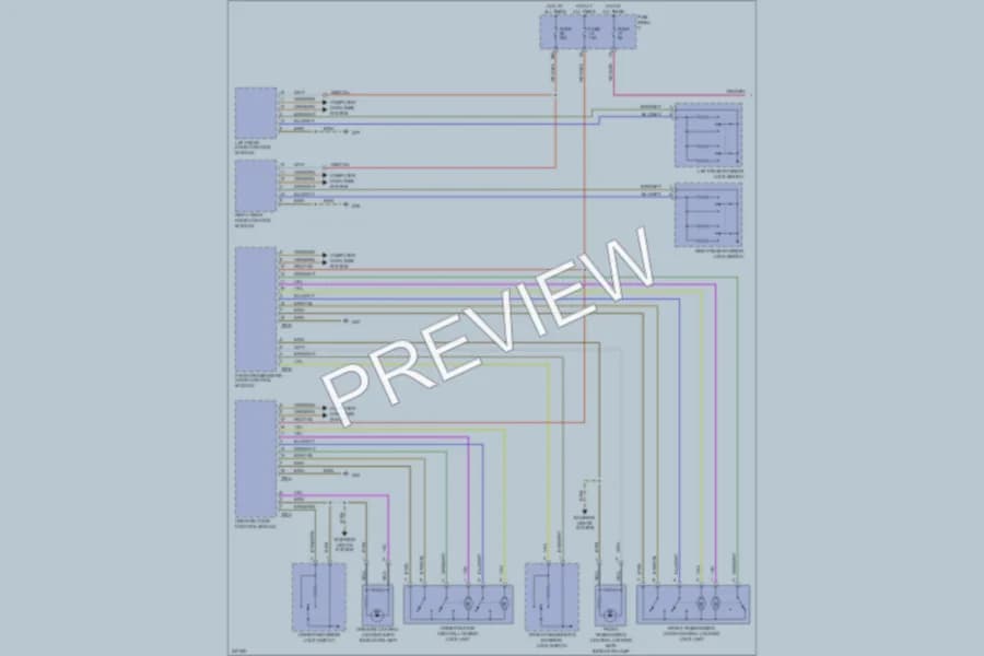 2006 Volkswagen Rabbit Power Door Locks wiring diagram preview