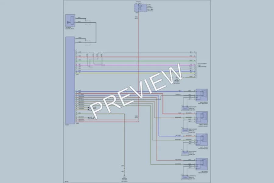 2006 Volkswagen Rabbit Radio wiring diagram preview
