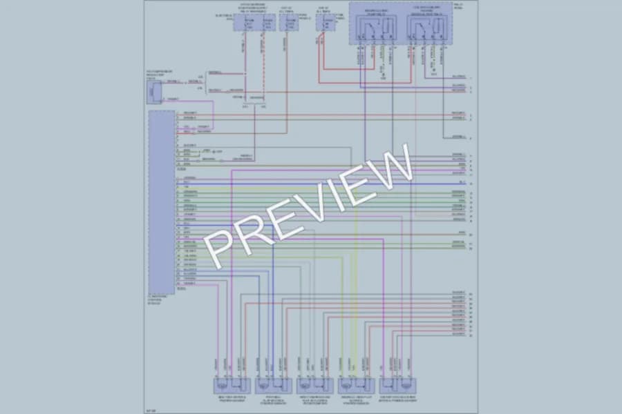 2006 Volkswagen Touareg Air Conditioning wiring diagram preview