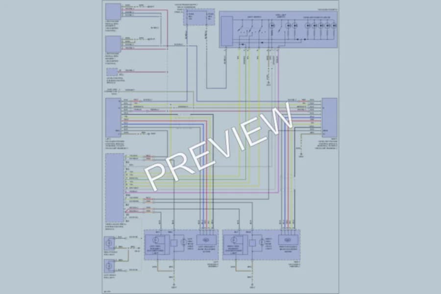 2006 Volkswagen Touareg Headlights wiring diagram preview