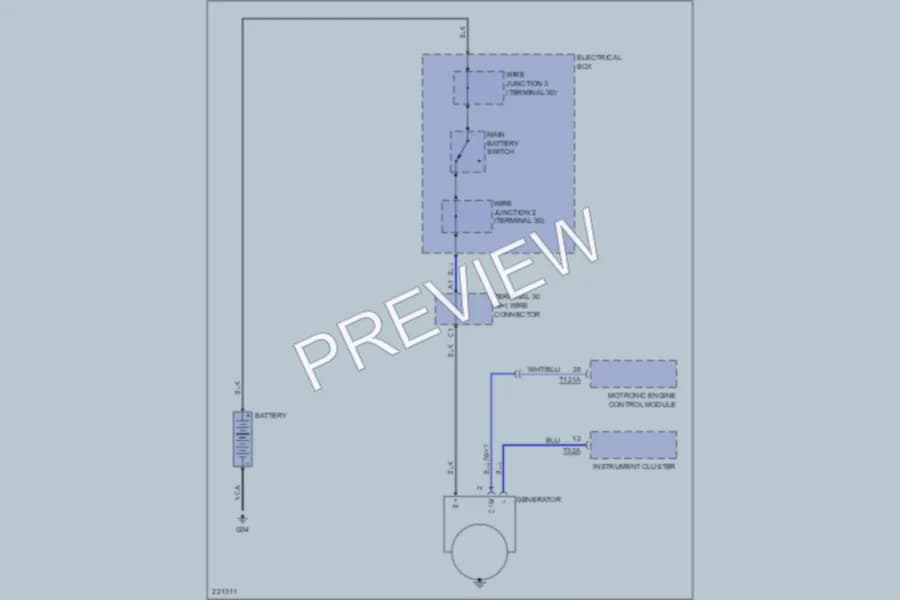 2006 Volkswagen Touareg Starting Charging wiring diagram preview