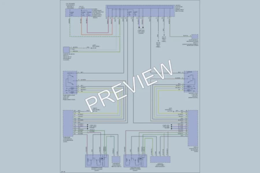 2006 Volvo C70 Power Door Locks wiring diagram preview