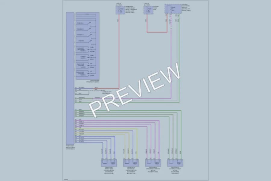 2006 Volvo S60 Power Seats wiring diagram preview