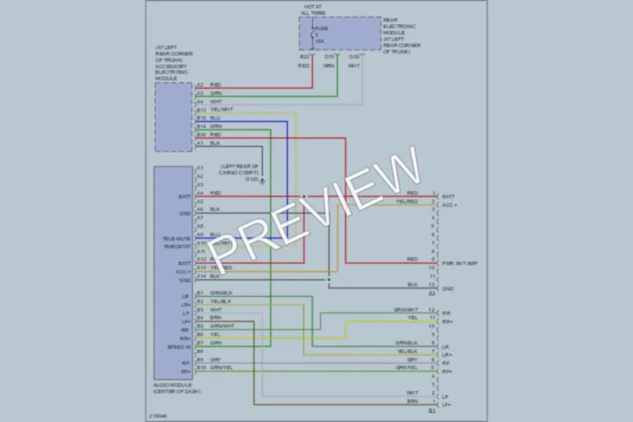 2006 Volvo S60 Radio wiring diagram preview